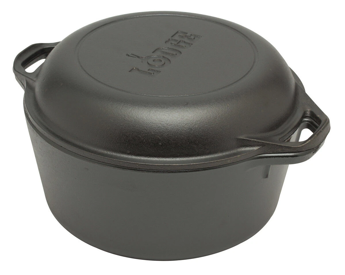 Lodge Logic Double Dutch Oven ø 26 Cm Gietijzer Zwart 3 Lodge Logic Double Dutch Oven ø 26 Cm Gietijzer Zwart