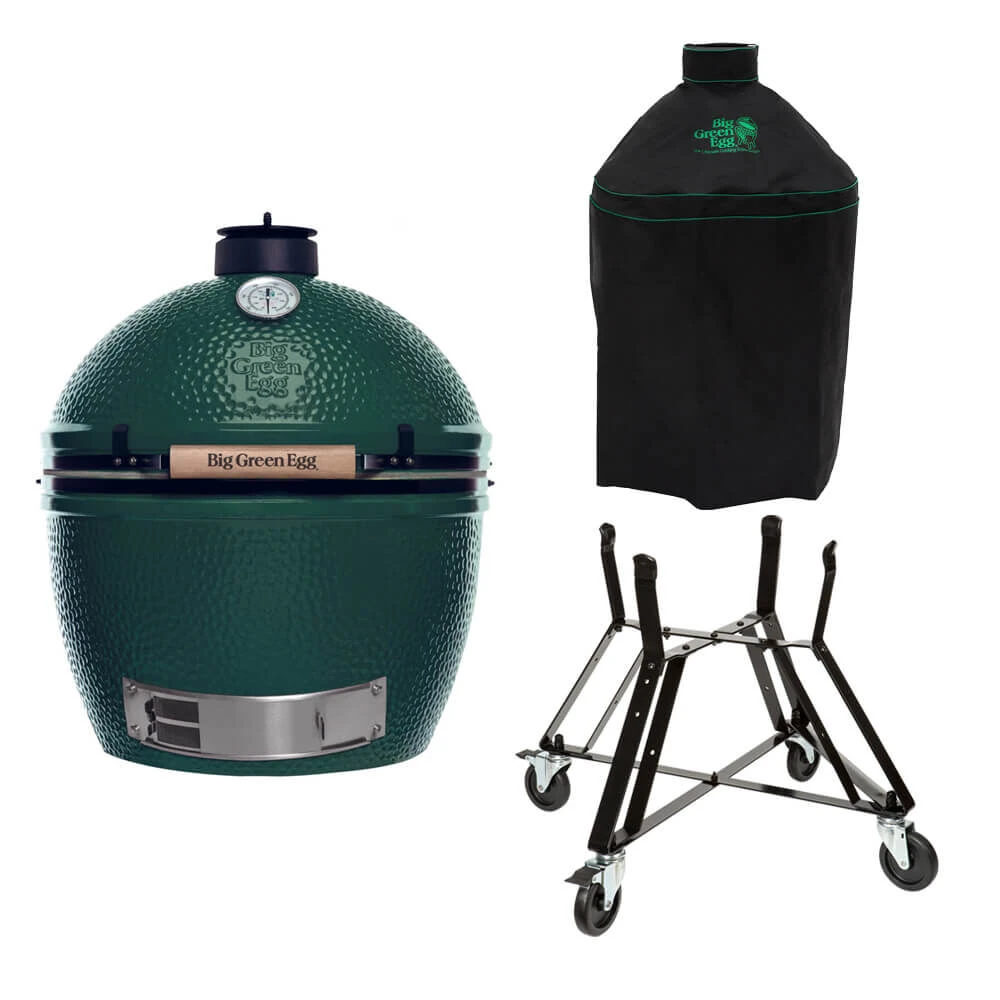 Big Green Egg Extra Large Barbecue ø 67,5 Cm Keramiek Groen Met Onderstel En Hoes 6 Big Green Egg Extra Large Barbecue ø 67,5 Cm Keramiek Groen Met Onderstel En Hoes - Afbeelding 4