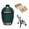 Big Green Egg Medium Barbecue ø 38 Cm Keramiek Groen Met IntEGGrated Nest, Handler En Acaciahouten Zijtafels -Big Green Egg Verkoop bge hoofd 4 large integgrated nest handler acacia mates 1