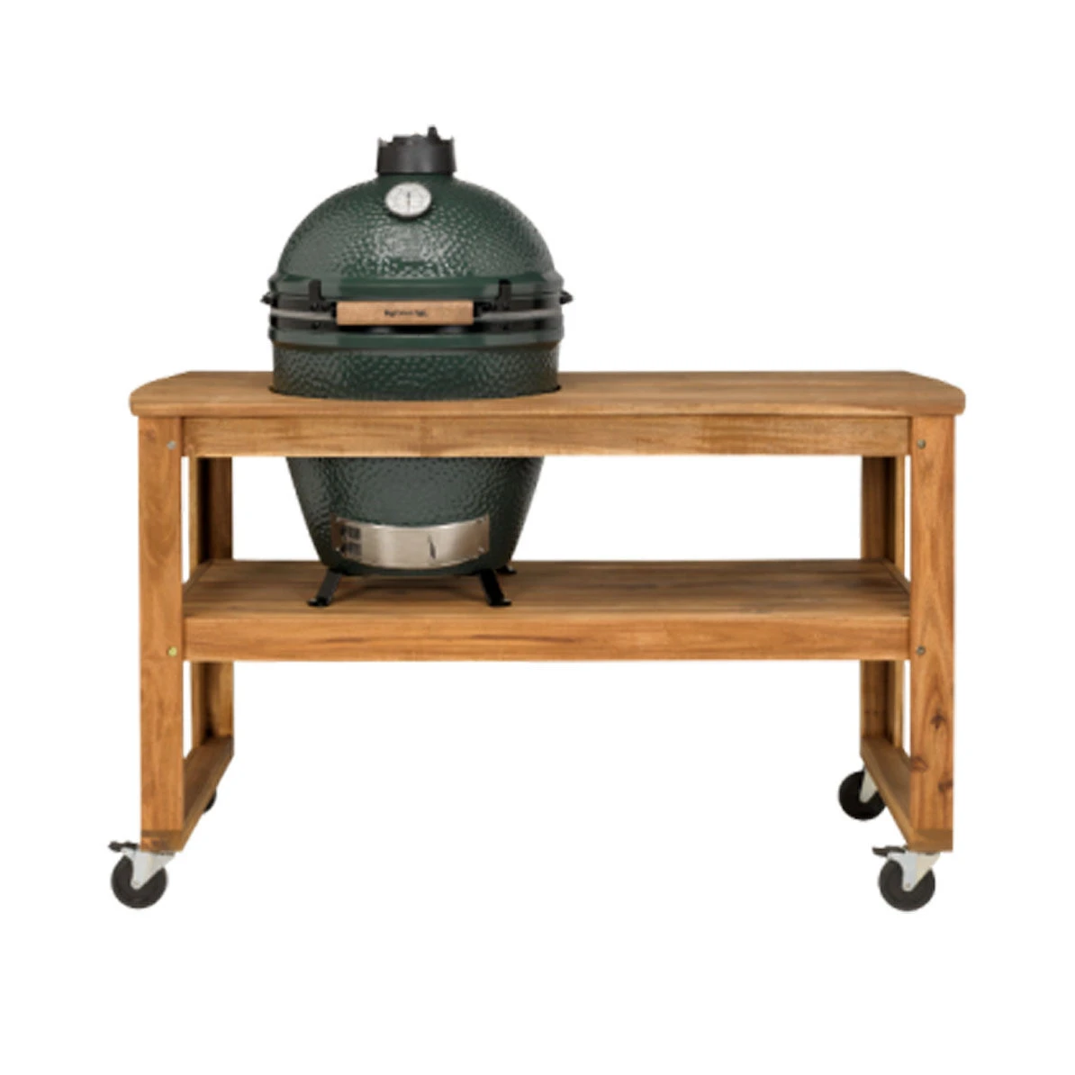 Big Green Egg Acacia Table Incl. Nest, Wielen En Large Barbecue
