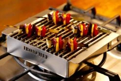 Ironchef Lavagrillpan 26 X 21 Cm Rvs 11 Ironchef Lavagrillpan 26 X 21 Cm Rvs -Big Green Egg Verkoop eav1100