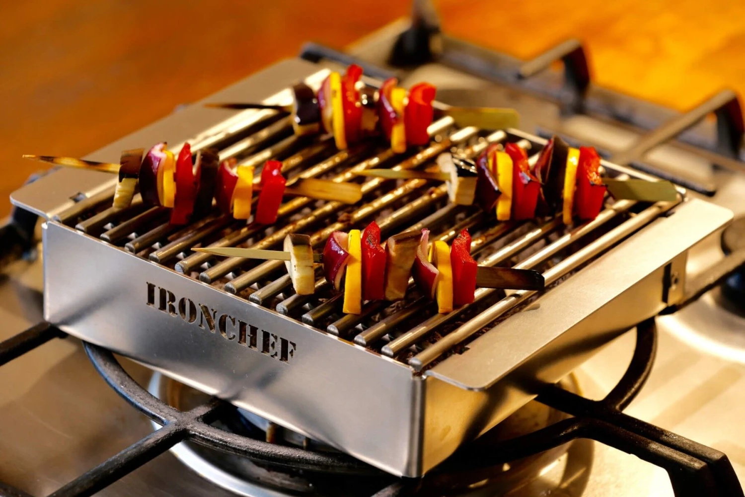 Ironchef Lavagrillpan 26 X 21 Cm Rvs 7 Ironchef Lavagrillpan 26 X 21 Cm Rvs - Afbeelding 5