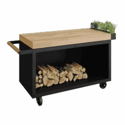 OFYR Mise En Place Table Black 135 PRO Teakhout