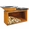 OFYR Island 85-100 Vuurkorf - Barbecue Met Meubel En Plank Van Donkergrijs Keramiek -Big Green Egg Verkoop oi 100 100 cd