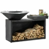 OFYR Island Black 85-100 Vuurkorf - Barbecue Met Meubel En Plank Van Donkergrijs Keramiek -Big Green Egg Verkoop oib 100 100 cd
